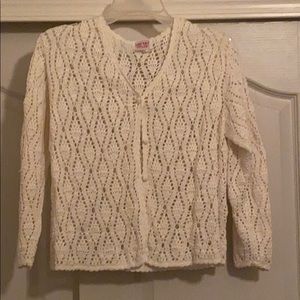 Fun Art.  Lite sweater cream color hand made